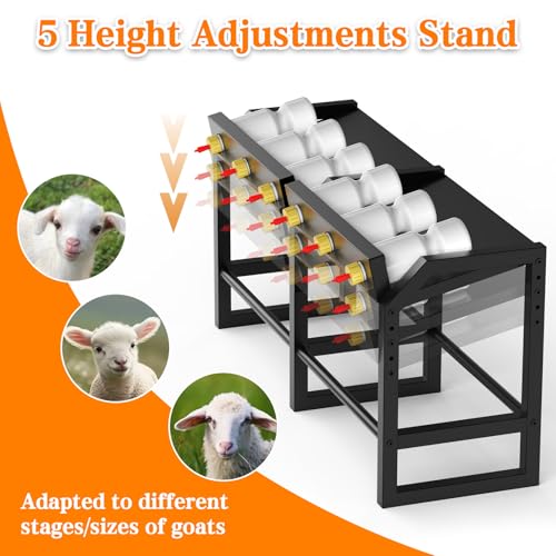 6 Feeding Ports Portable Bottle Rack, Lamb Bottle Holder