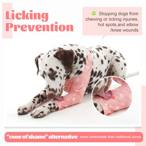 Dog Anti Lick Leg Sleeve Stop Licking Skin Bandage Wounds - color: Rabbit, size: 2XS
