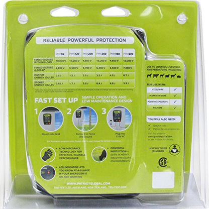 Patriot PMX50 Electric Fence Energizer, 0.50 Joule