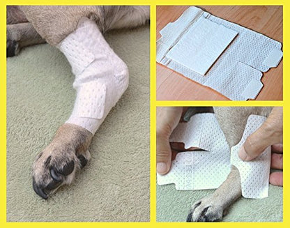 Pawflex Bandages Universal Joint Bandages for Pets (Pack of 4) Medium - size: Medium