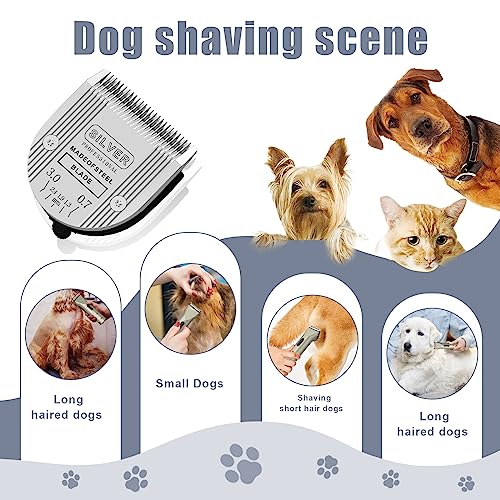 2PCS Adjustable 5 in 1 Replacement Blades Compatible with Wahl 5 in1 Clipper Bravura, Chromado, Creativa, Figura, Motion, Supergroom Dog Grooming Clippers - color: Black-2