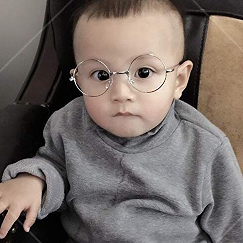 SHARELY SHEEP Newborn Photography Props Baby Boy Girl Photo Shoot Fake Glasses Halloween Santa Cosplay Props Baby Gift - size: Large, style: Silver B