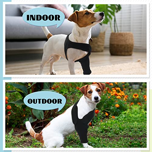 Dog Sleeves for Wounds Skin Problems Calluses on Front Legs - color: Black, size: XS