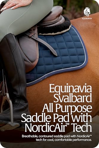 Equinavia Svalbard NordicAir Tech Horse Saddle Pad, Equestrian Saddle Pads - color: Navy