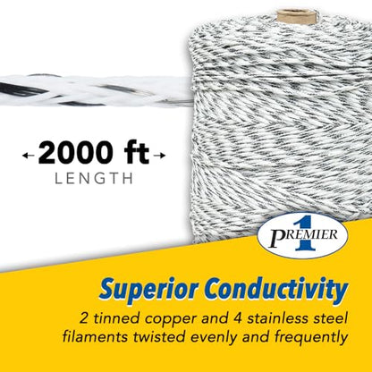 Premier 1 IntelliBraid® Twine PE 3.0 – 3mm, 2000 ft - size: 2000' Roll