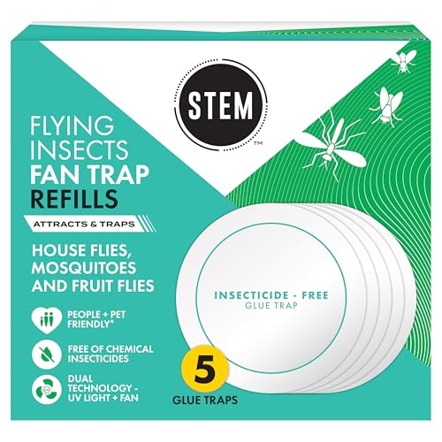 STEM Flying Insect Fan Trap Glue Reﬁll Pads, 5 Count - size: 5 Count