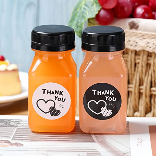 Fhxtcygj 24 Pack 4oz Empty Plastic Juice Bottles with Leak-Proof Caps Lids - color: 24pcs 4oz