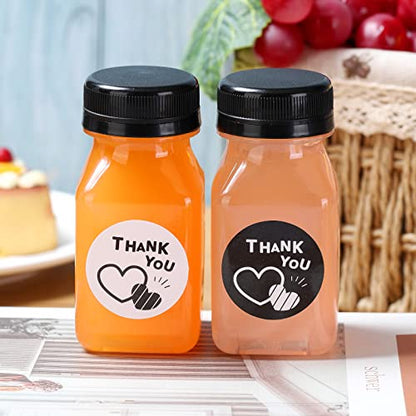 Fhxtcygj 24 Pack 4oz Empty Plastic Juice Bottles with Leak-Proof Caps Lids - color: 24pcs 4oz
