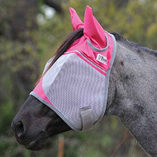 Cashel Crusader Fly Mask, Standard with Ears (Pink, Arabian)