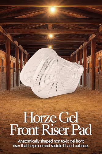 HORZE Gel 1" Front Riser English Saddle Pad | Lightweight, Non-Toxic, Anti-Slip
