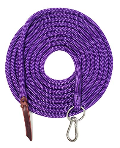 22' Long Line with SS O Ring and Carabiner (Purple) - color: Purple