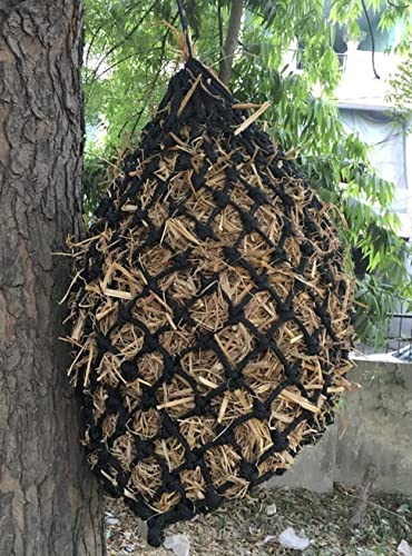 Majestic Ally 2”x2” Holes Highly Durable Very Sturdy 36" Hay Net with for Horses, Goat etc. - color: Black