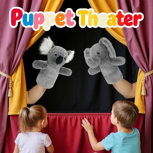 Animal Hand Puppet Educational Toy for Kids Imaginative Play Story Time Adult Hands Fit Classroom Activity Cute Stuffed Wildlife Koala Atuffed Animal Puppet - color: Koala