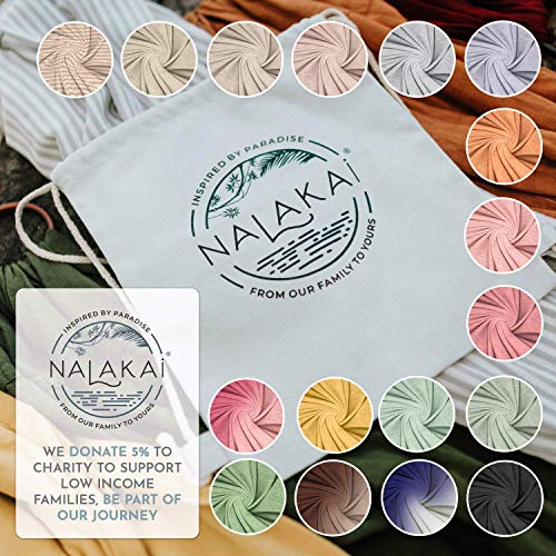 Nalakai Luxury Ring Sling Baby Carrier, Soft Linen Blend Baby Sling, Baby Wrap, Wear Your Little One Close to Your Heart, Longer Length