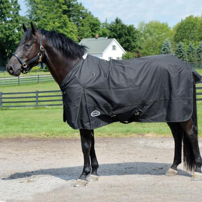 Country Pride Calgary Waterproof Turnout Sheet, 1200D Cordura, Breathable, Tear-Resistant, Fleece Wither, Shoulder Gussets, Tail Cover, Adjustable Leg Straps (78) - size: 78