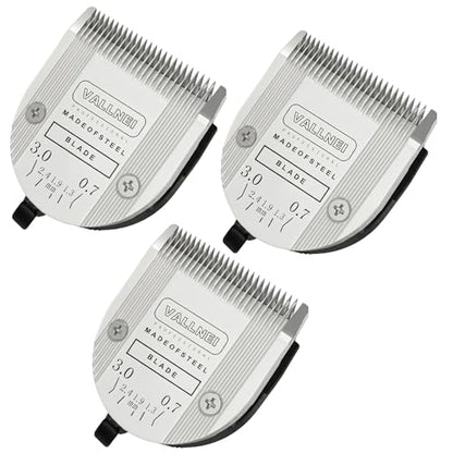[3 Pack] 5-in-1 Professional Animal Clipper Blades for Wahl Arco, Bravura, Chromado, Creativa, Figura, Motion & SuperGroom, Detachable Adjustable Dog Cat Pet Grooming (Silver) - color: Silver, size: 3 Pack