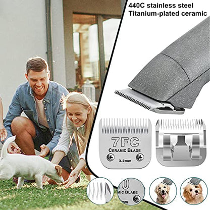 7FC Blades Dog Grooming Clipper Blade Compatible with Andis - color: 1pc 7fc:1/8''(3.2mm)