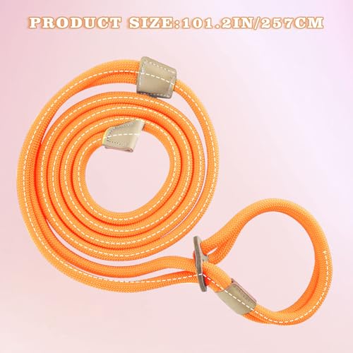 Mini Pig Harness & Leash, Adjustable 8 Feet Long Rope for Small to Medium Pet Pigs - color: Orange