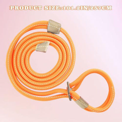 Mini Pig Harness & Leash, Adjustable 8 Feet Long Rope for Small to Medium Pet Pigs - color: Orange