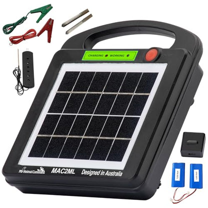 My Animal Command Solar Power Electric Fence Energizer Charger 0.2 Joules - size: Mini MAC2ML 0.2 Joules