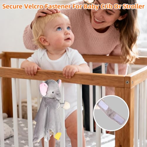 BEREST Baby Sound Sleep Soother- White Noise and Lullaby Infant Sleeping Aid with Cry Sensor at Nap Time Routine, Awesome Babies Gift Portable Plush Toddler Snuggle Toy, Infant Blanket (Grey) - color: Grey
