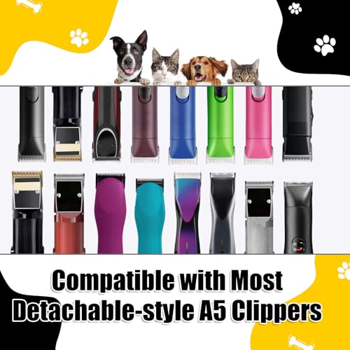8 1/2 Dog Grooming Ceramic Blade,Compatible with Andis ,Oster A5,Wahl KM10 - color: Silver, size: 8 1/2 blade 2.8mm