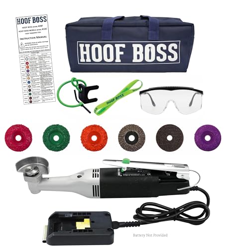 Horse Hoof Trimmers, Complete Mobile Set, Battery Not Included