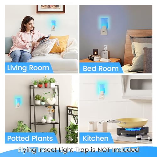 10 Pack Refill Cartridges Compatible with Raid Essentials Flying Insect Light Trap, Extra Sticky Refill Cartridges for Flying Insect Light Trap for Effective Pest Control, Odorless and Pet Safe