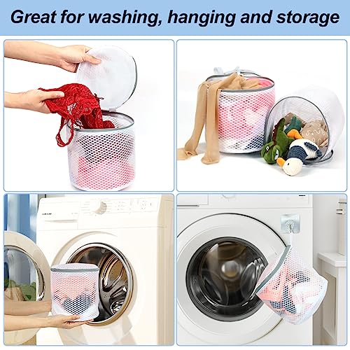Vivifying Bra Bags for Laundry, 2 Pack Honeycomb Mesh Bra Washing Bags for Laundry, Washing Machine, Lingerie, Delicates, Sock and Baby Clothes - size: 2 Bra Bags (7" x 7.5")