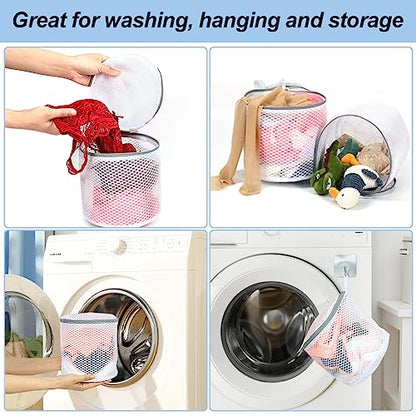 Vivifying Bra Bags for Laundry, 2 Pack Honeycomb Mesh Bra Washing Bags for Laundry, Washing Machine, Lingerie, Delicates, Sock and Baby Clothes - size: 2 Bra Bags (7" x 7.5")