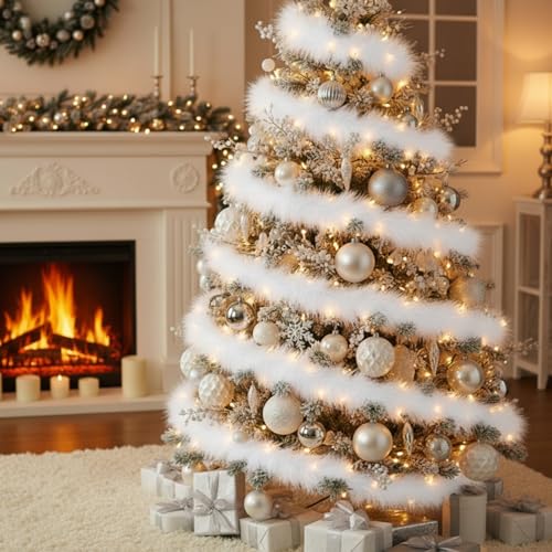 Tatuo 4 X 60 Inch White Fake Fur Fabric for Crafts Sewing DIY - color: White, size: 4 x 60 Inch