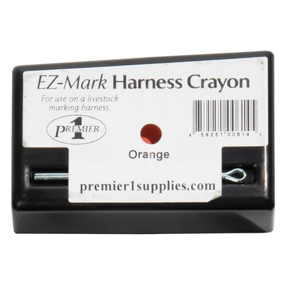 Premier 1 EZ-Mark Harness Crayon for Sheep & Goat Marking – Orange - style: Orange Crayon