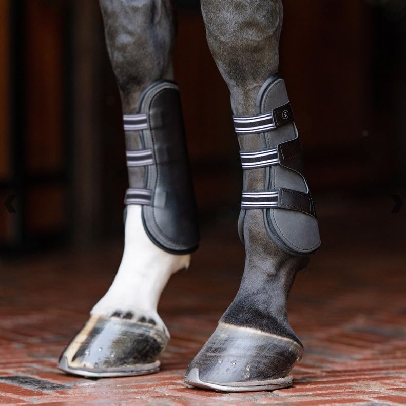 EquiFit® Essential Original Open Front Horse Boots – Anatomical Protective Leg Boots with Removable Liners – Pair - size: Extra Large