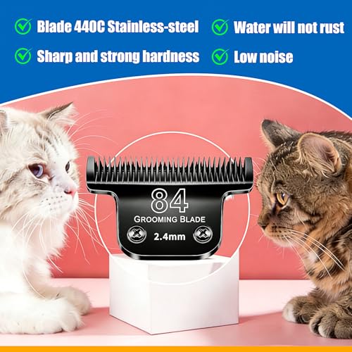 #T84 Dog Grooming Replacement Blades Compatible with Andis Dog Clippers - size: Black-T84