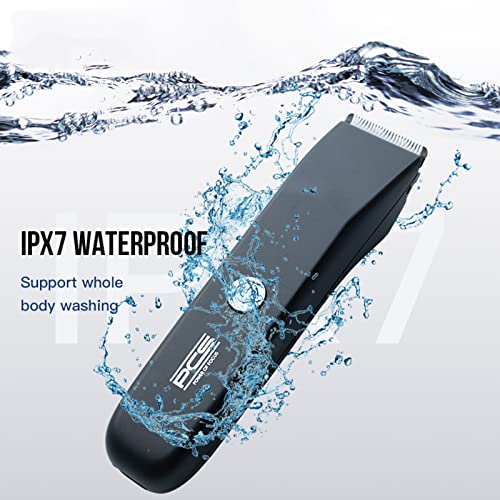 Waterproof Dog Clippers Professional for Grooming,Electric Pet Shaver Rechargeable with Ceramic Blade,Pet Grooming Hair Clippers Set for Dogs Cats,White