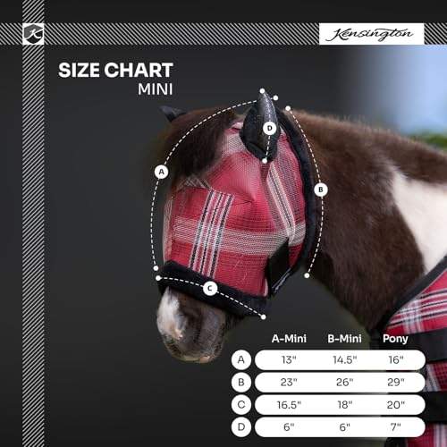 Kensington Fly Mask w/Fleece & Ears (Mini) Size: Mini B Color: 2021- Atlantis - color: 2021-atlantis, size: Standard Mini