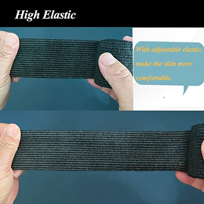 Self Adhesive Bandage Wrap,2" Black Cohesive Bandages Vet Wrap Sports Tape - color: Black Self Adhesive Bandage Wrap