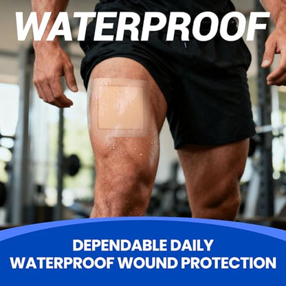 Large Waterproof Bandages 5x5 Silicone Foam Dressing Sensitive Skin, 10 PCS - style: 5"X5"(10PCS)