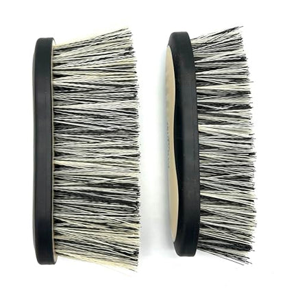 Large Horse Grooming Dandy Brush (Tan - Long Bristles) - color: Tan - Long Bristles