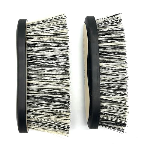 Large Horse Grooming Dandy Brush (Tan - Short Bristles) - color: Tan - Short Bristles