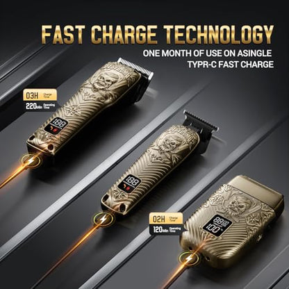 BESTBOMG® Hair Clippers for Men, Clipper, Trimmer & Shaver Set, BS-808DR - color: Bronze