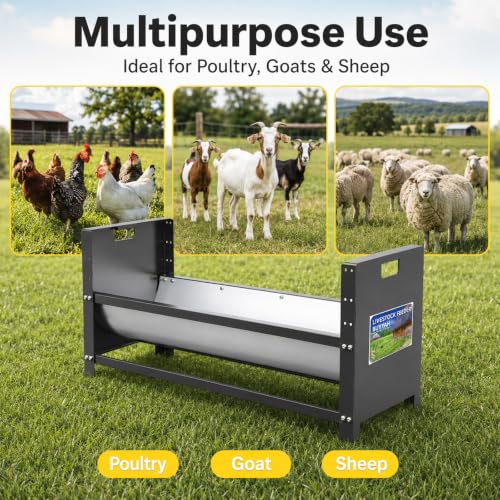 Portable Livestock Feeder 15 Gallons Capacity