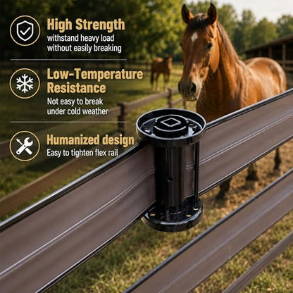 Equine Fencing Accessory Rail Tensioner 5 Pcs, Weatherproof Horse Fence, Suitable for Equine Events, Clubs and Outdoor Riding Perimeter Use - size: Tension Spool