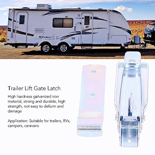Utility Trailer Lift Gate Latches, RV Trailer Gate Latch Handle Parts for RV Camper Caravan Replacement Accessories