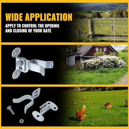 VIVIDA Wall Mount Gate Latch 1-7/8", Flat Back Gate Fork Latch, 1 PCS - size: 1-7/8" (1 PCS)