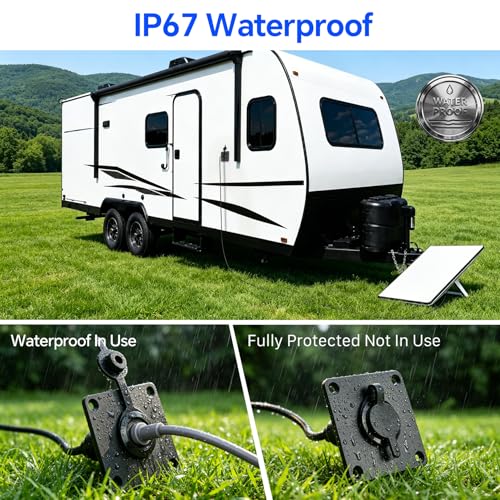 RV Cable Wall Pass Through Kit for Starlink Mini, Waterproof Design - color: for Starlink Mini ( Black )