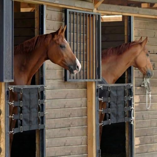 Southwestern Equine Premium Nylon Stall Guard for Horses (Black-Closed) - color: Black-Closed