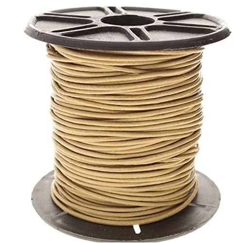 The Beadsmith Leather Cord – Beach – 1mm Spool – 25 Yards/22.86 Meters – Indian Leather Thong Ideal for Braiding, Beading, Necklaces, Fine Lacing, Hair Accessories & DIY Jewelry Making - size: 1mm, style: Beach – 25 Yards