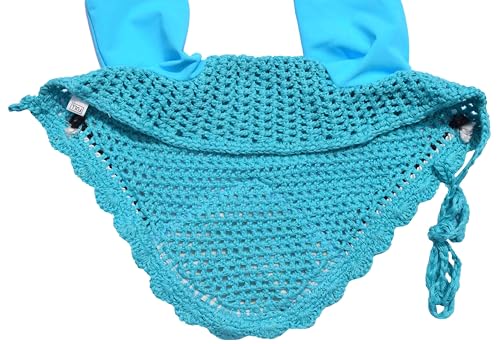 Teal Luxury Saddle Pad Set Matching Ear Bonnet | Equestrian Show Gear | Horse Riding Matchy Set | Dressage or Jumping/Hunter