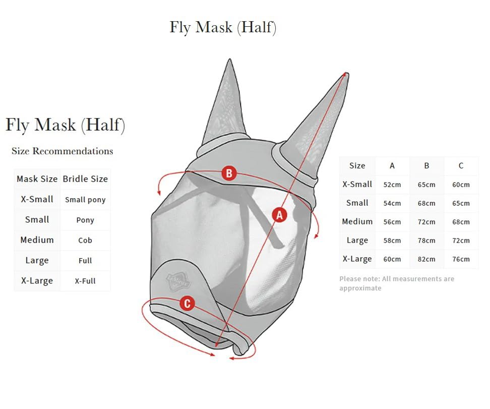 LeMieux ArmourShield Pro Half Fly Mask - color: Navy